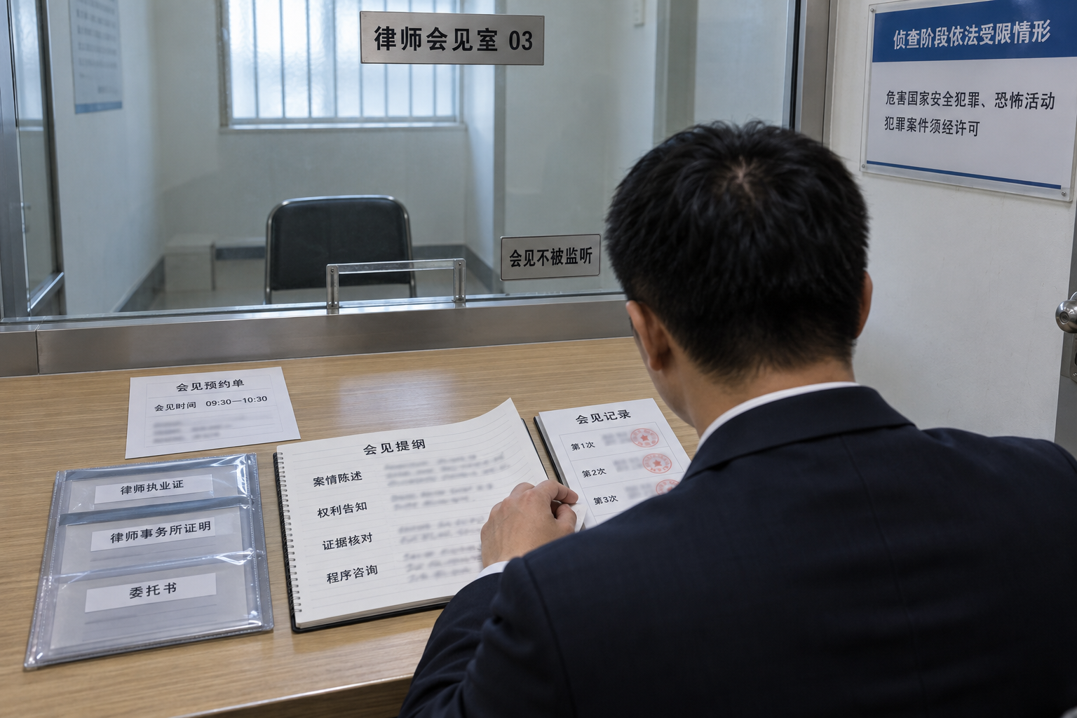 刑事律师会见制度全解：会见时间、手续、内容、次数与依法受限情形